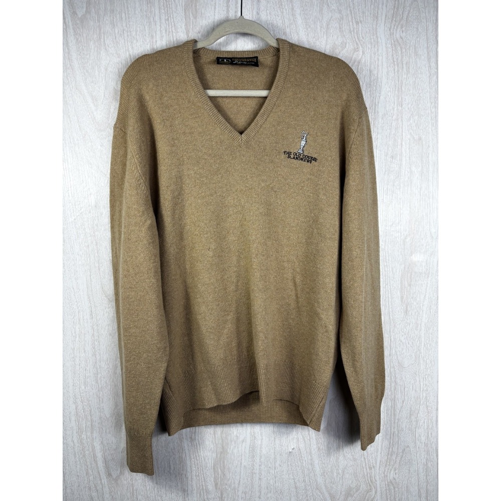 1984 Open Championship St Andrews Golf Sweater Men XL Lambswool British Vintage